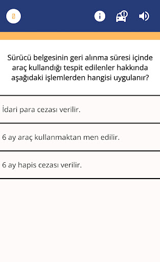 Ehliyet Sınavı Çalış Screen 2