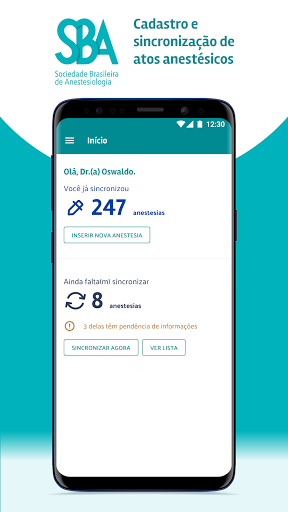 Android application SBA Logbook screenshort