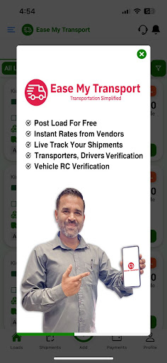 Ease My Transport - EMT Screen 2