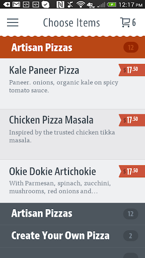 Namaste Pizza Screen 3