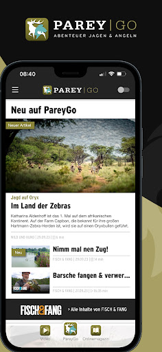 Android application PareyGo – Jagen und Angeln screenshort