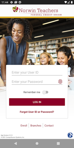 Android application Norwin Teachers FCU screenshort