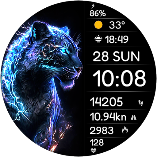 DIGI ANIMALS WD17 Watch face Download on Windows