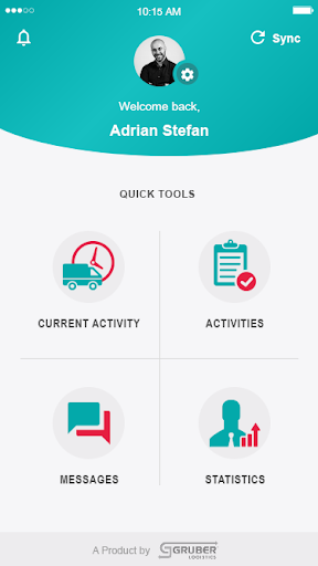Android application Gruber Logistics Driver APP screenshort