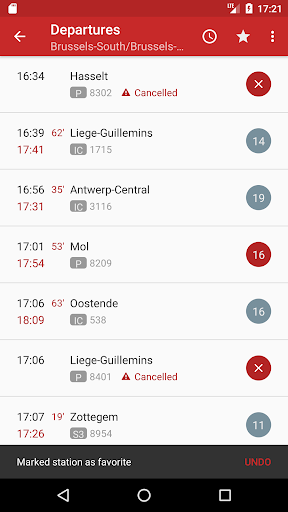 HyperRail - Belgian trains Screen 3