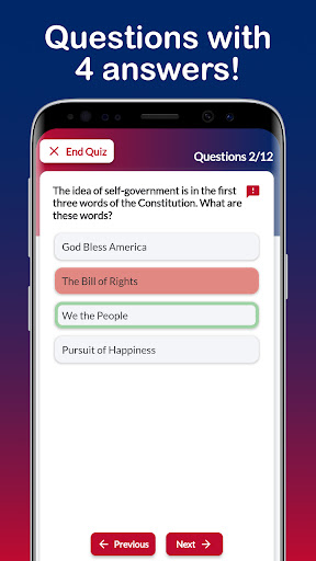 US Citizenship Test 2023 Screen 3