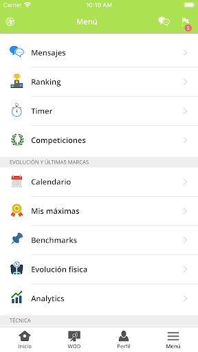 Android application Valenfit screenshort