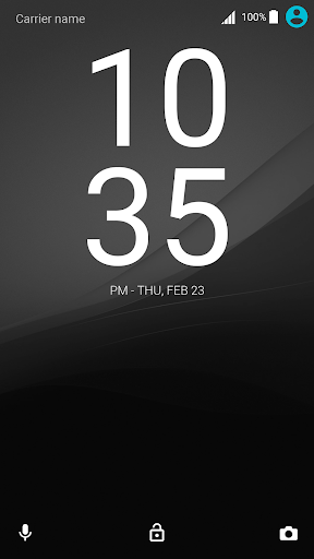 B/W theme for XPERIA 2 Screen 3
