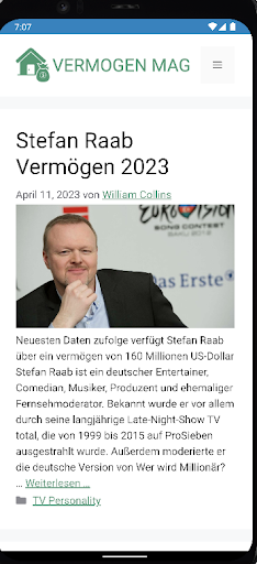Android application Vermogenmag.de - Vermögen Info screenshort
