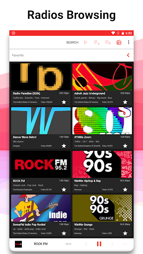 Music Player & Radio - Hole Screen 3