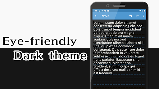 Notepad 3Colors and Dark theme Screen 3