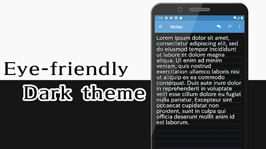 Notepad 3Colors and Dark theme