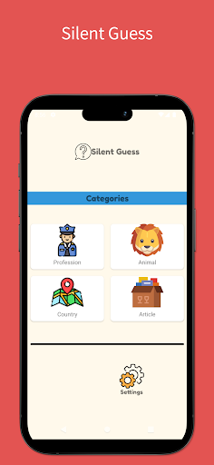 Android application Silent Guess screenshort