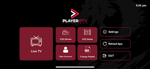 Android application Player IPTV Solutions screenshort
