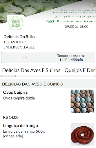 Android application Delícias Do Sítio screenshort