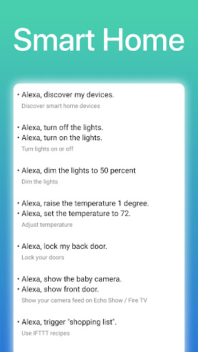 Commands for Alexa PRO Screen 3