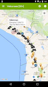 Imágen 1 Volcanes: mapa, alertas y nube android