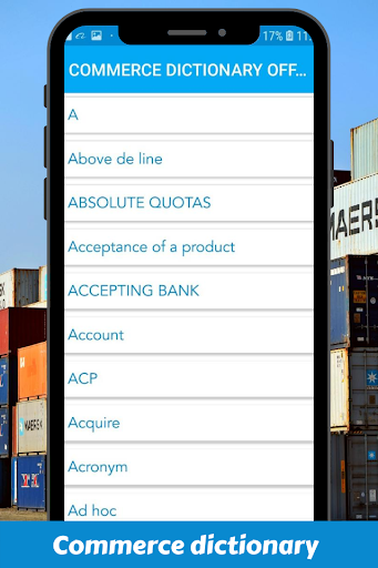 Commerce Dictionary App Terms