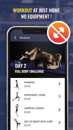 Gym Fitness 30 Days Workout Screen 3