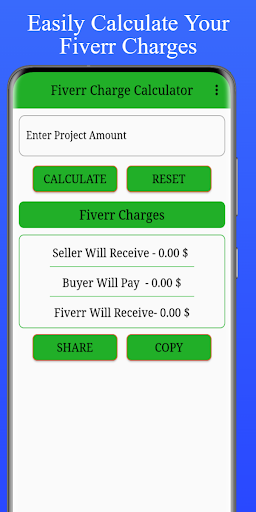 Fiverr Charge Calculator Screen 2
