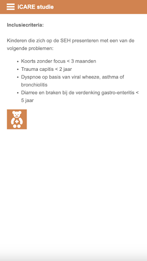 Icare studie app Screen 3