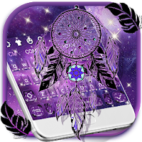 Purple Galaxy Dream Catcher Keyboard