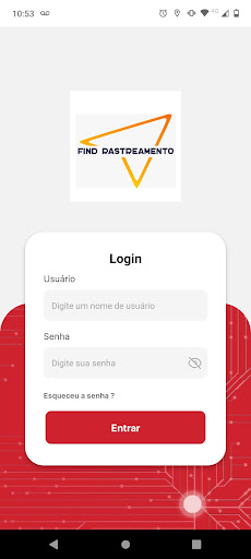 Android application Find Rastreamento screenshort