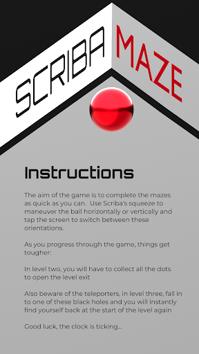 Android application Scriba Maze screenshort
