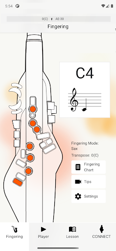 Screenshot of Aerophone Lesson