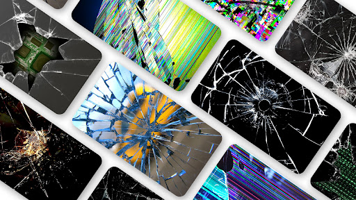 Android application Broken Screen Wallpaper 2023 screenshort