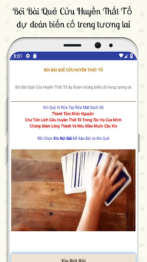 Android application Bói Bài Quẻ Cửu Huyền Thất Tổ screenshort