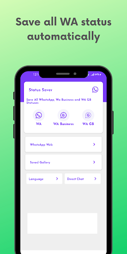 Android application Conift Status Saver screenshort