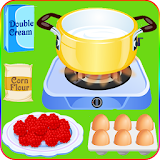 cook cake with berries games icon