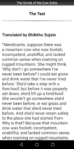 The Simile of the Cow Sutta Screen 2