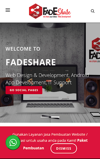 Android application Fadeshare screenshort