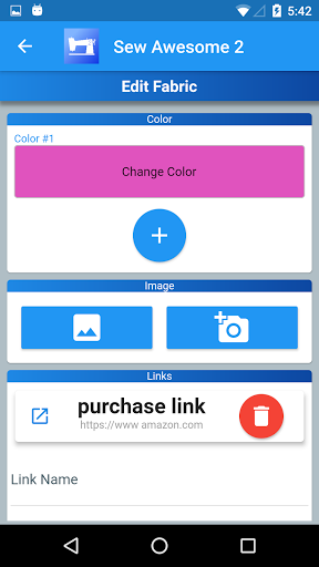 Screenshot of Sew Awesome 2 (Sewing Tracker)