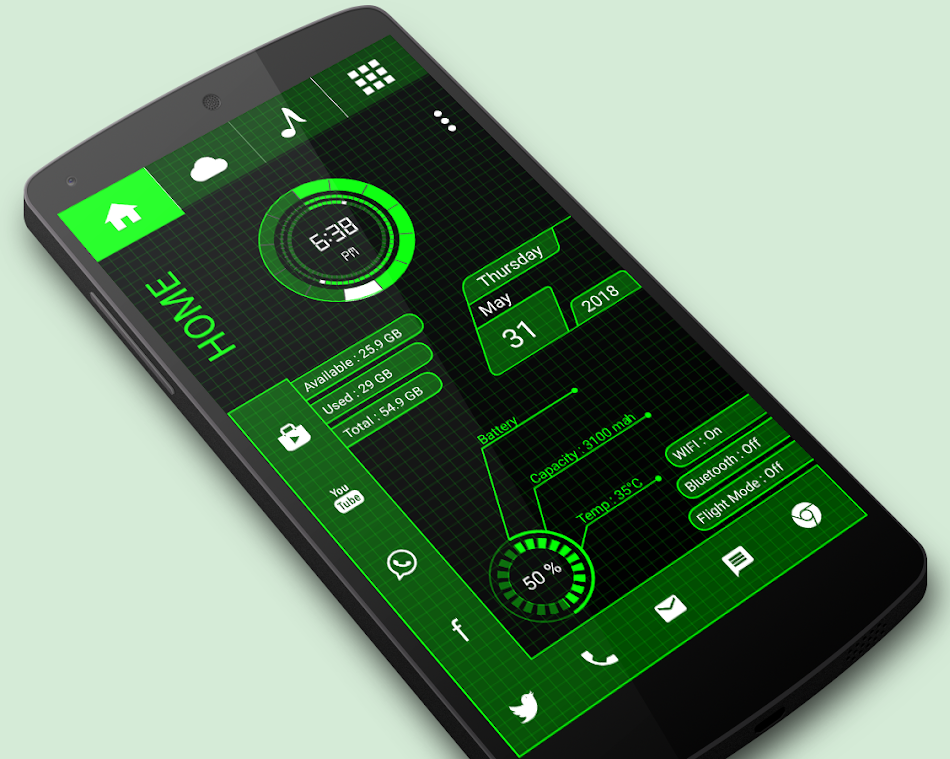 #1. Revolutionary Launcher (Android) 来自: Launchers World