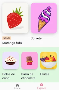 Como desenhar comida fofa – Apps no Google Play