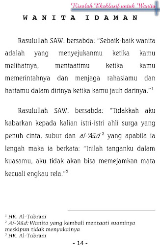Risalah Eksklusif Untuk Wanita Screen 3