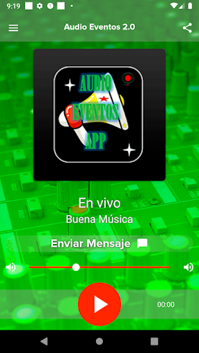 Android application Audio Eventos 2.0 screenshort