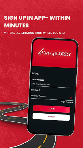 Android application AbangLorry Driver screenshort