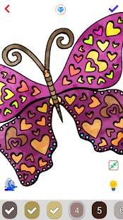Butterfly Paint by Number Book - Animals Coloring 3.5 screenshots 7