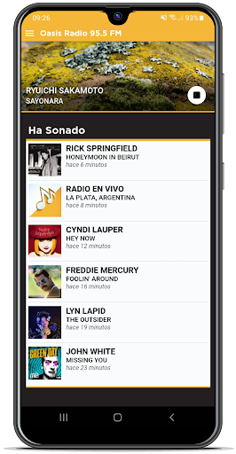 Oasis Radio 95.5 FM Screen 2