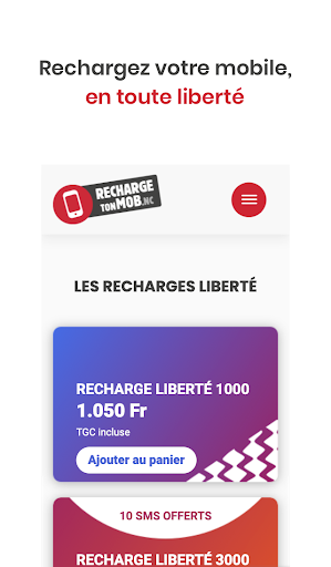 Android application RechargeTonMob screenshort