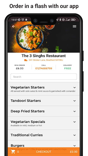 The 3 Singhs Restaurant Screen 2