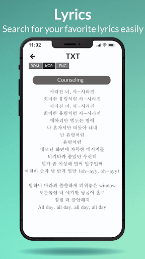 TXT All Lyrics & TXT Wallpaper Screen 3