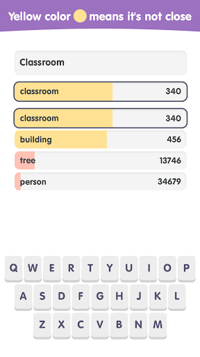 Contexto: Popular Words Game Screen 2