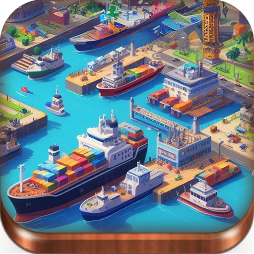 Idle Mega Harbor Tycoon Empire logo