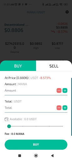 PlatinX Indian Crypto Exchange Screen 3