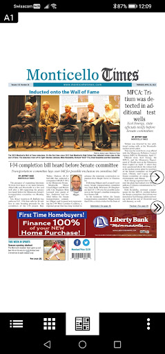 Android application Monticello Times screenshort